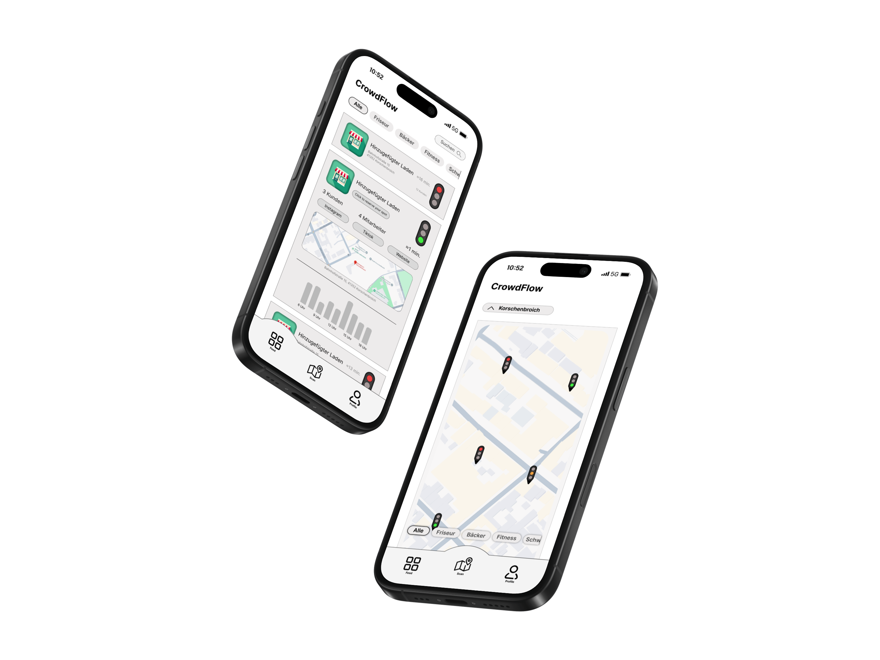 Crowdflow App Mockups